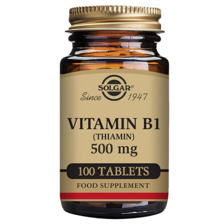 Solgar Vitamin B1 500mg 100 Capsules – Image 1