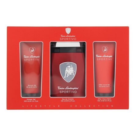 Tonino Lamborghini Sportivo Eau De Toilette 125ml Spray Gel De Baño 100ml Balsamo After Shave 100ml - Image 1
