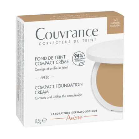 Couvrance Compact Cream Foundation 1.1 Natural - Image 1