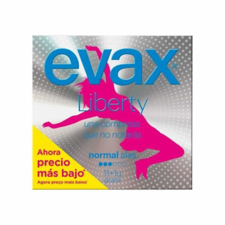 Evax Liberty Normal With Wings Sanitary Towels 12 Units - Image 1