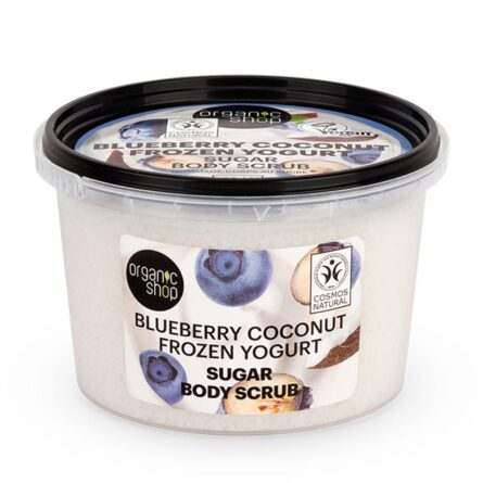 Organic Shop Blueberry Coconut Frozen Yogurt Exfoliante Corporal Azucar 250ml - Image 1