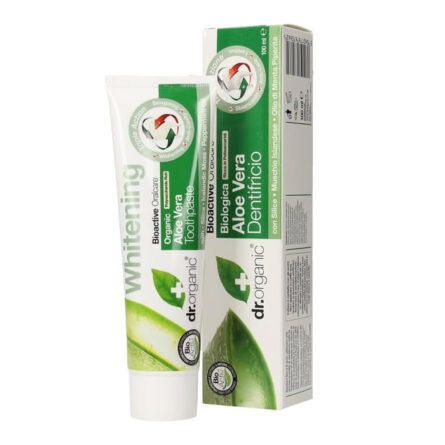 Dr Organic Aloe Vera Toothpaste 100ml - Image 1