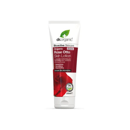 Dr. Organic Rose Otto Skin Lotion 200ml - Image 1