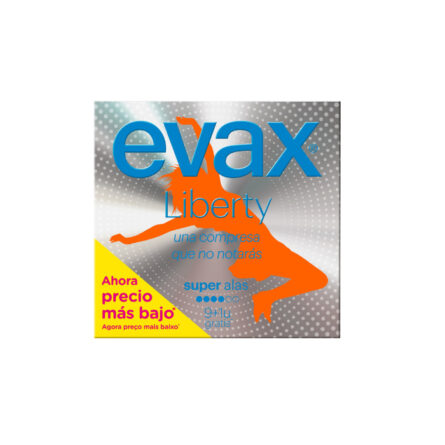 Evax Liberty Super With Wings Sanitary Towels 9+1 Units – Image 1