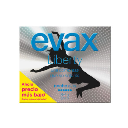 Evax Liberty Night Normal With Wings Sanitary Towels 12 Units – Image 1