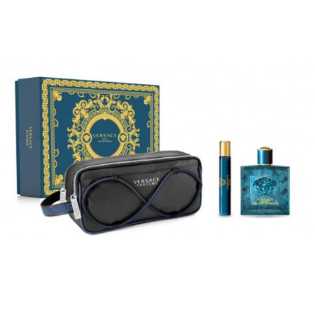Versace Eros Pour Homme Eau De Perfume Spray 100ml Set 3 Pieces - Image 1