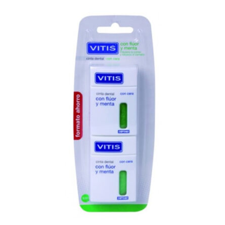 Vitis Dental Tape With Fluoride and Mint 2x50m - Image 1