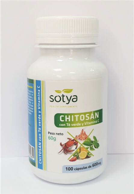 Sotya Chitosan Te Verde Vit C 100 Caps - Image 1