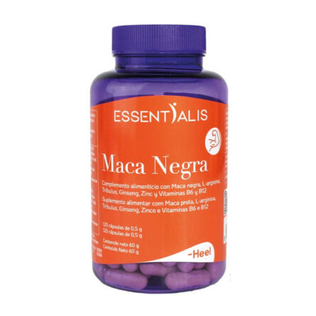 Essentialis Heel Black Maca 120 Capsules - Image 1