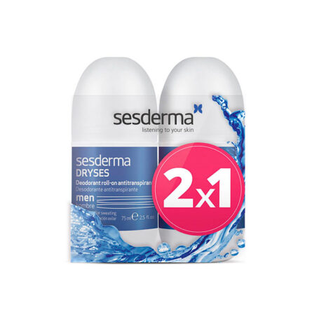 Sesderma Pack Dryses Deodorant Antiperspirant Roll On For Men 2x75ml - Image 1