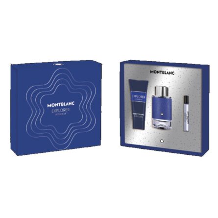 Montblanc Explorer Blue Eau De Parfum Pour Homme 100ml Spray Balsamo After Shave 150ml Miniatura 4 5ml - Image 1