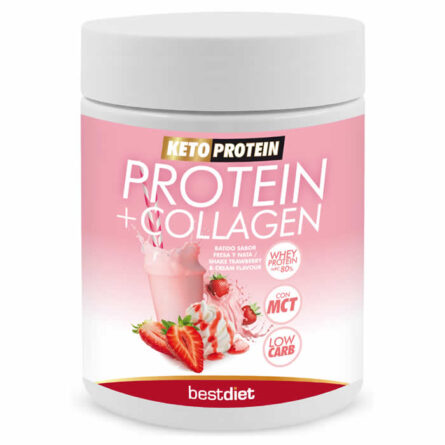 Keto Protein Protein+Collagen Shake Strawberry And Cream Flavour 400g - Image 1