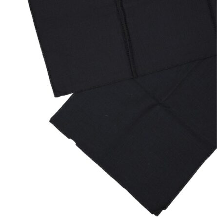 Black Virgin Wool Foulard - Image 3