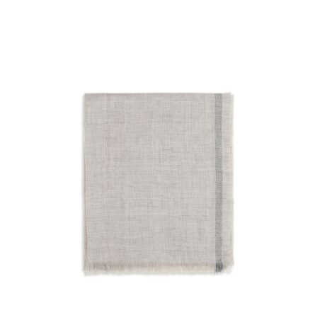 Gray Linen Scarf