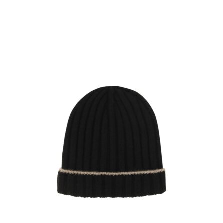 Black Cashmere Beanie - Image 2