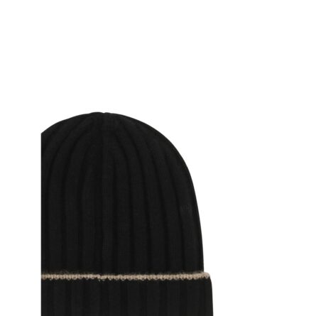 Black Cashmere Beanie - Image 3
