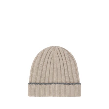 Beige Cashmere Beanie - Image 2