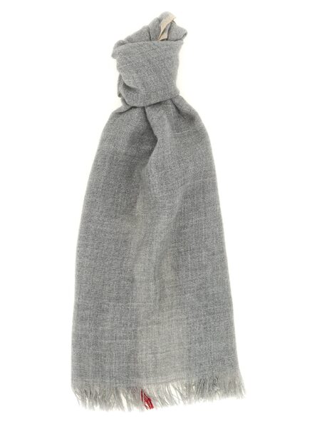 Gray Virgin Wool Scarf