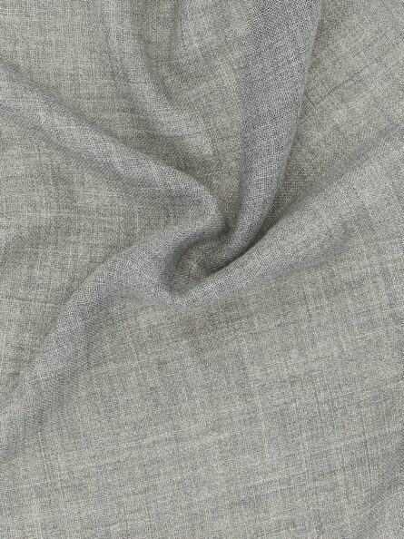 Gray Virgin Wool Scarf - Image 3