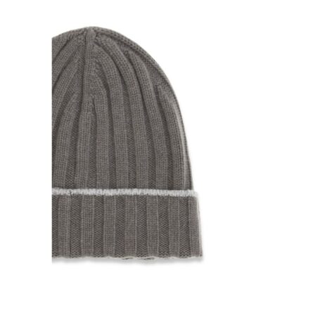 Bicolor Cashmere Beanie - Image 3