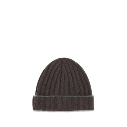 Brown Cashmere Beanie - Image 2