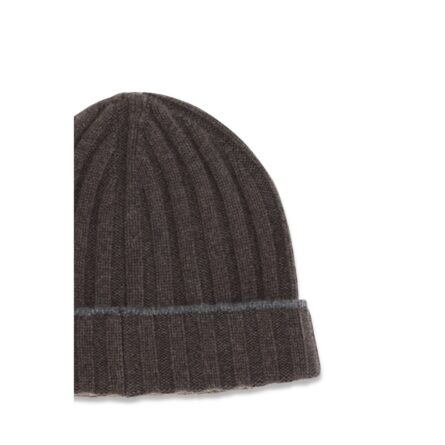 Brown Cashmere Beanie - Image 3