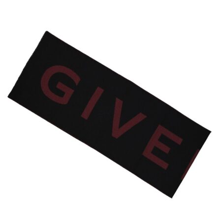 Black Virgin Wool Foulard - Image 3