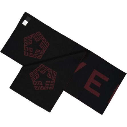 Black Virgin Wool Foulard - Image 4