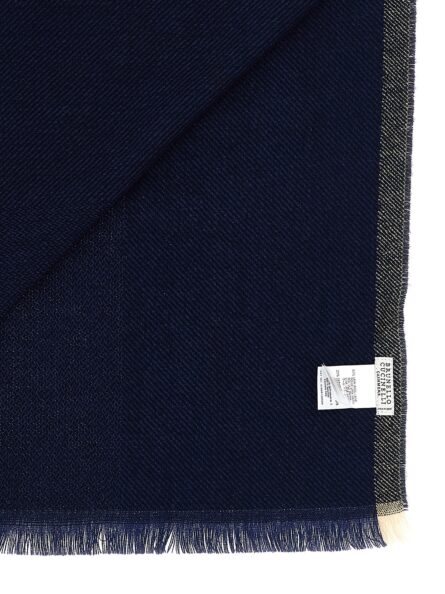 Blue Wool Scarf - Image 3