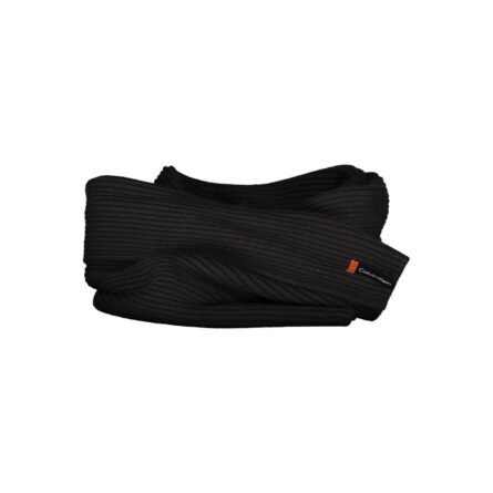 Black Cotton Men Scarf Set - Image 2