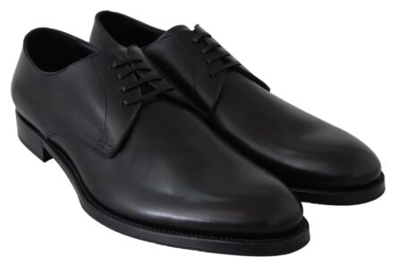 Black Leather SARTORIA Hand Made Shoes - Image 3