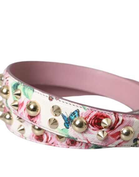 Pink Floral Handbag Accessory Shoulder Strap - Image 2