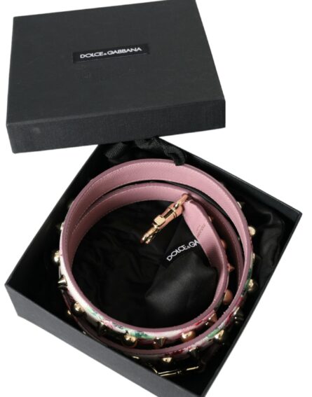 Pink Floral Handbag Accessory Shoulder Strap - Image 6
