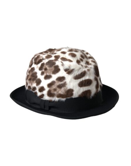 Multicolor Leopard Women Fedora Hat - Image 2