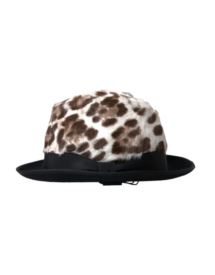 Multicolor Leopard Women Fedora Hat - Image 3