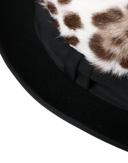 Multicolor Leopard Women Fedora Hat - Image 4