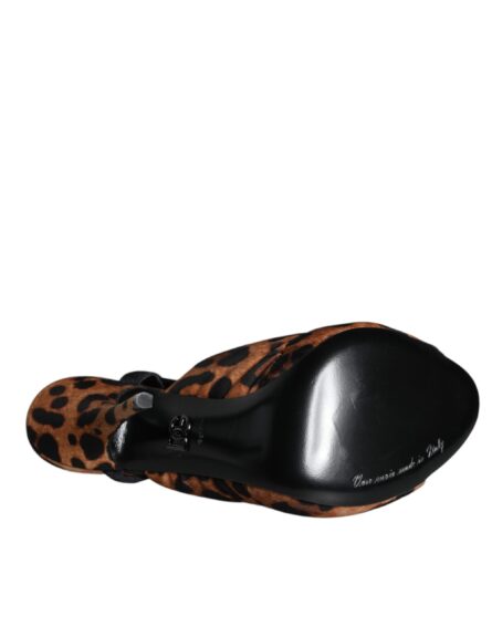 Brown Leopard Keira Slingback Sandals Shoes - Image 6