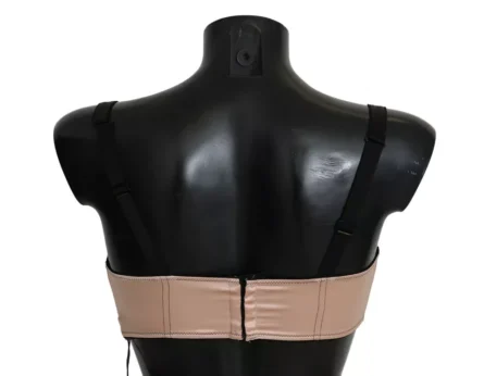 Black Straps Pink Balconcino Bra - Image 2