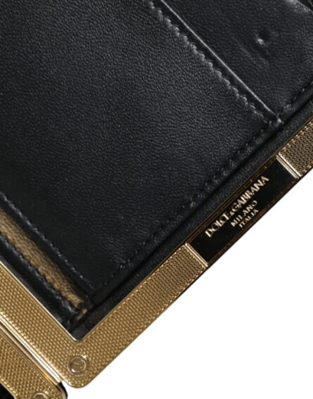 Multicolor Floral Gold Frame Clutch Evening Purse Bag - Image 5