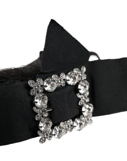 Black Hair Parrucchiera Crystal Headband Diadem - Image 4