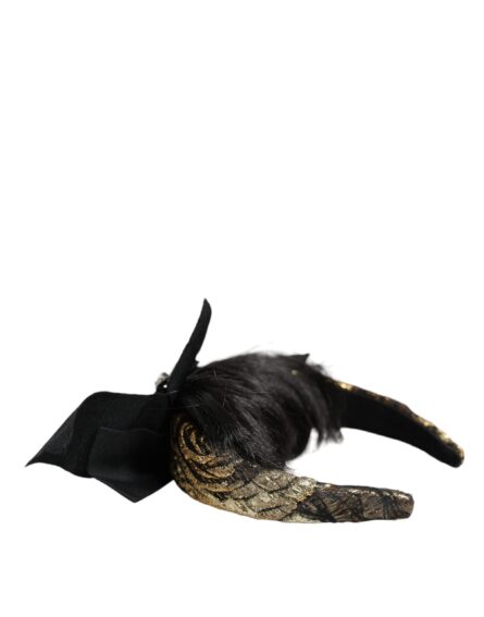 Black Hair Parrucchiera Crystal Headband Diadem - Image 6