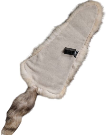 Brown Frost Fox Fur Neck Warmer Winter Scarf - Image 2
