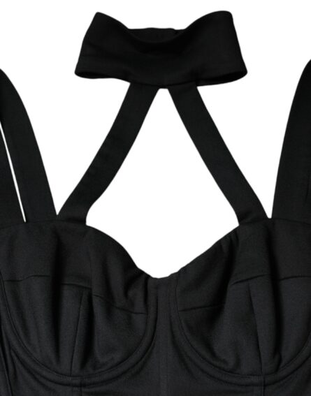 Black Cut Out Sleeveless Bodycon Mini Dress - Image 6