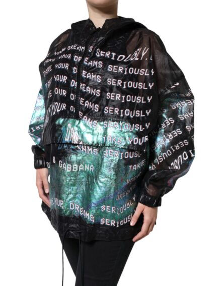 Multicolor Print Hooded Sweatshirt Sweater - Image 3