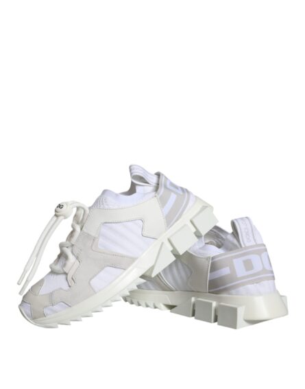 White Mesh Sorrento Trekking Sneakers Shoes - Image 4
