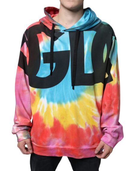 Multicolor Tie Dye Hooded Sweatshirt Sweater - Image 2