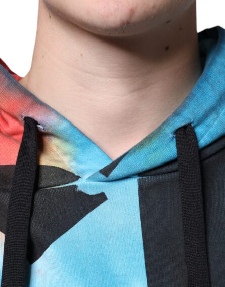 Multicolor Tie Dye Hooded Sweatshirt Sweater - Image 5