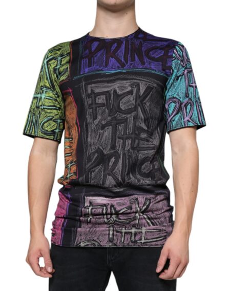 Multicolor Graphic Print Cotton T-shirt - Image 2