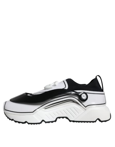 White Black Logo Plaque Daymaster Sneakers Shoes - Image 4