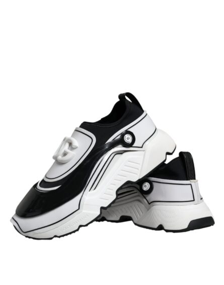 White Black Logo Plaque Daymaster Sneakers Shoes - Image 6
